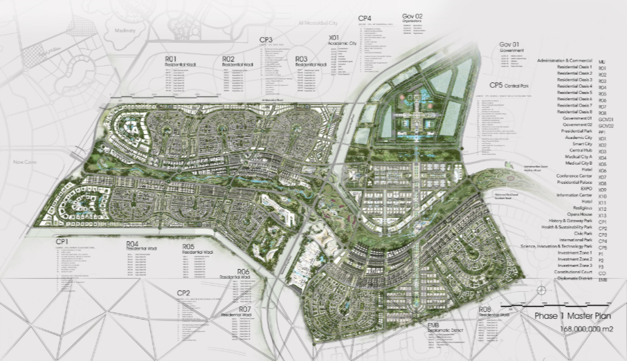 Location of Midtown New Capital