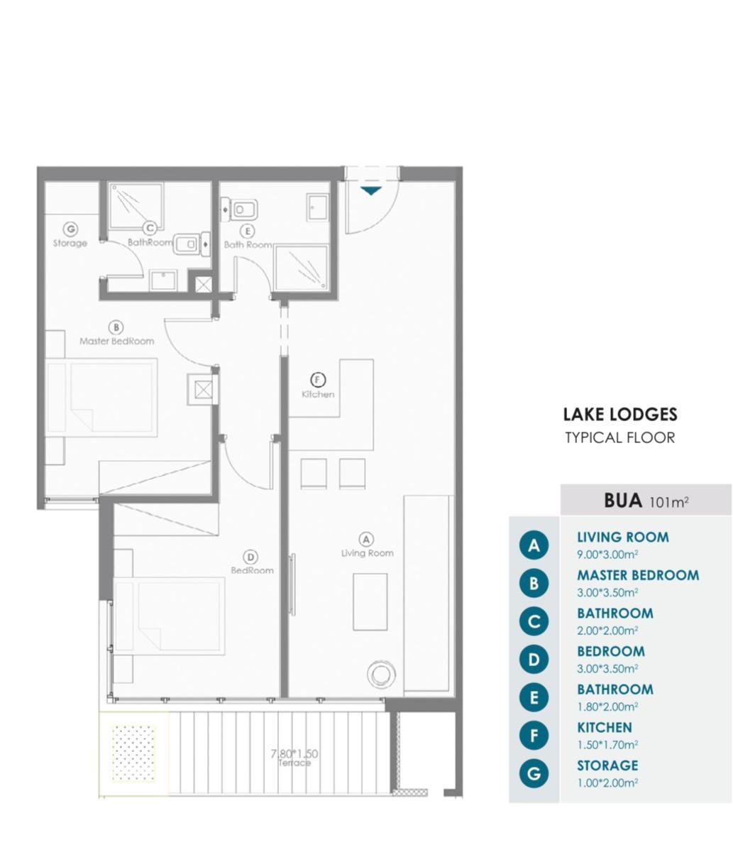 Floor Plan - قرية عين هيلز السخنة الشهاوي جروب - Ein Hills Sokhna