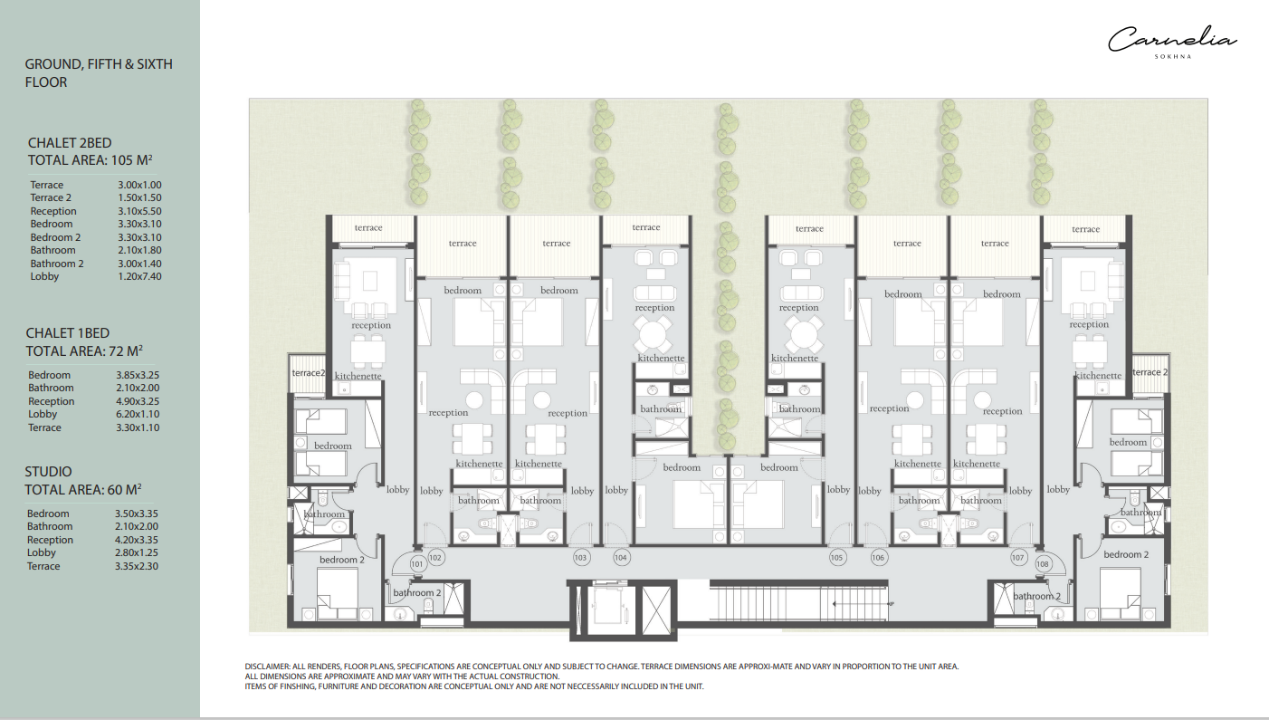 Floor Plan - قرية كارنيليا العين السخنة أجنا العقارية - Carnelia Sokhna