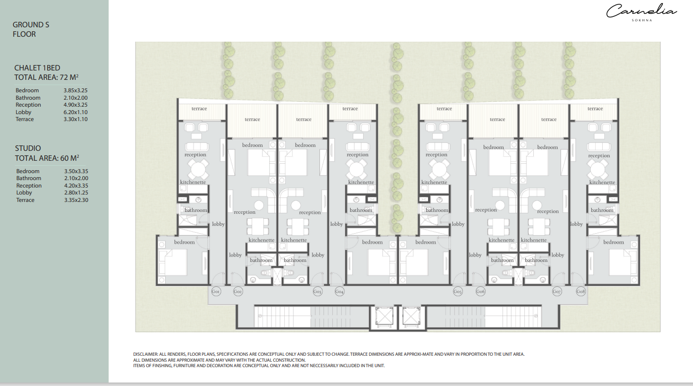Floor Plan - قرية كارنيليا العين السخنة أجنا العقارية - Carnelia Sokhna