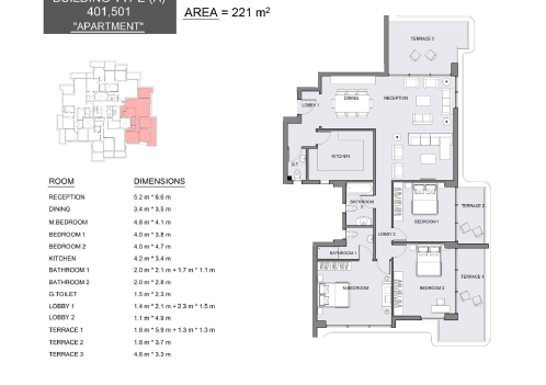 Floor Plan - كمبوند سيرانو العاصمة الادارية الجديدة نيو بلان العقارية - Serrano New Capital Compound