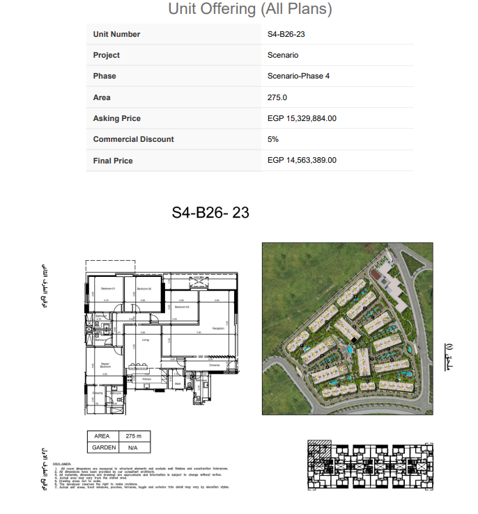 Plan 38 - Scenario New Capital Compound Akam Developments