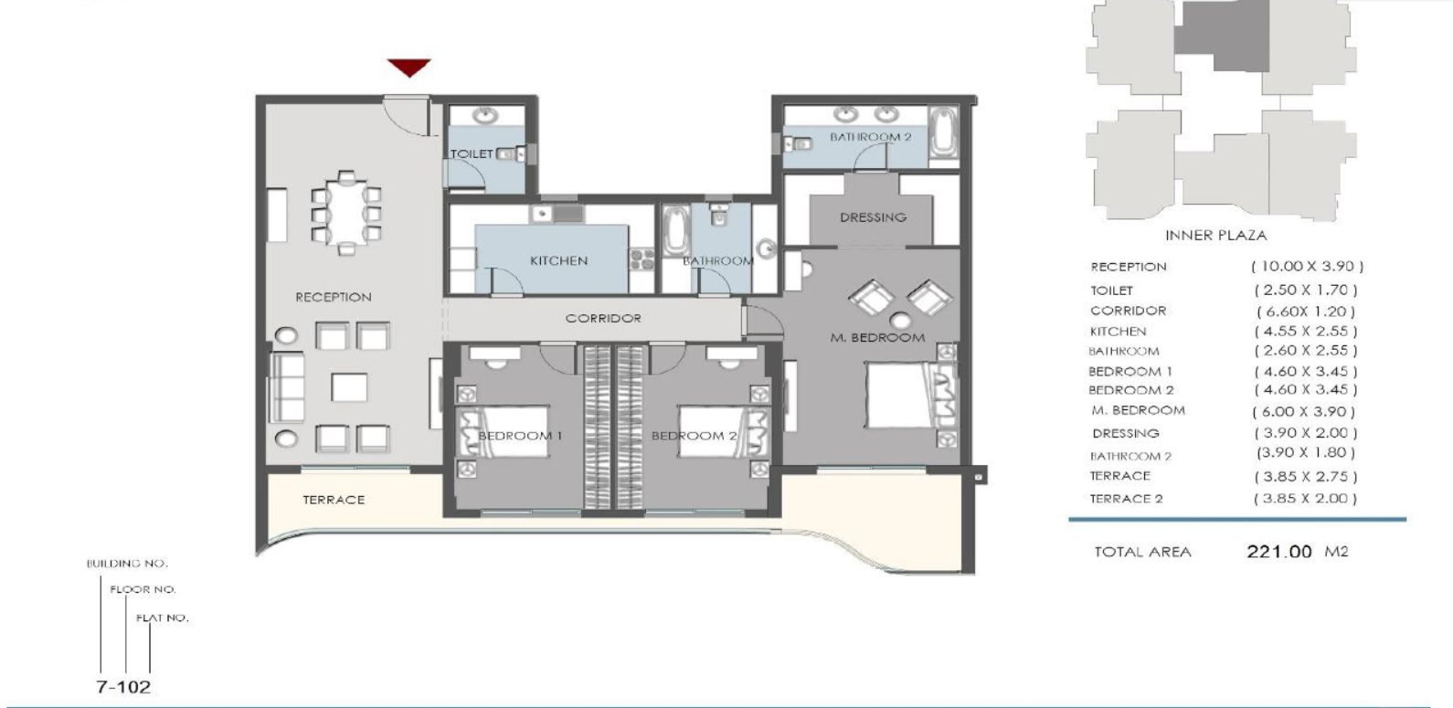Plan 70 - Rivan New Capital Compound Al Tameer Arabian