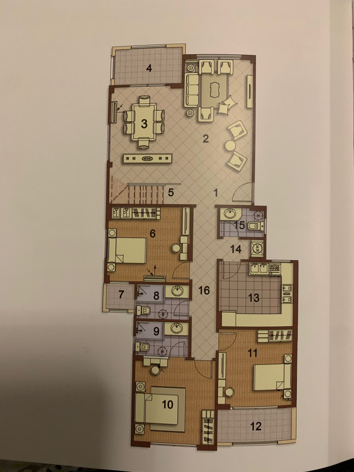 Floor Plan - Stone Residence New Cairo Compound Roaya Group