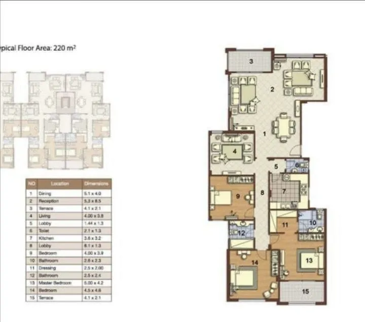 Apartment - Stone Residence New Cairo Compound Roaya Group