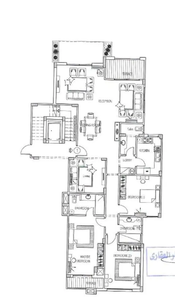 Apartment - Stone Residence New Cairo Compound Roaya Group