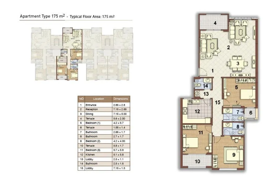 Apartment - Stone Residence New Cairo Compound Roaya Group