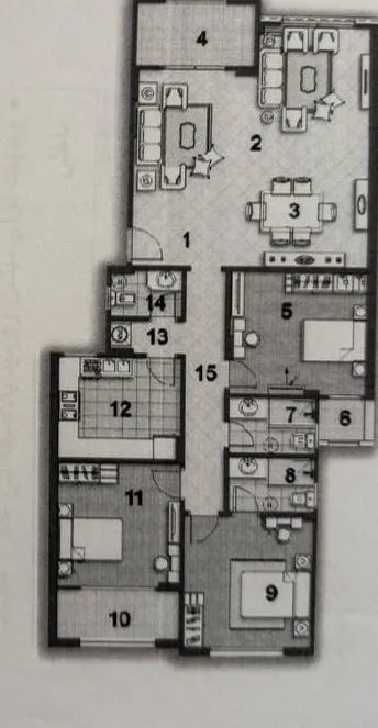Apartment - Stone Residence New Cairo Compound Roaya Group