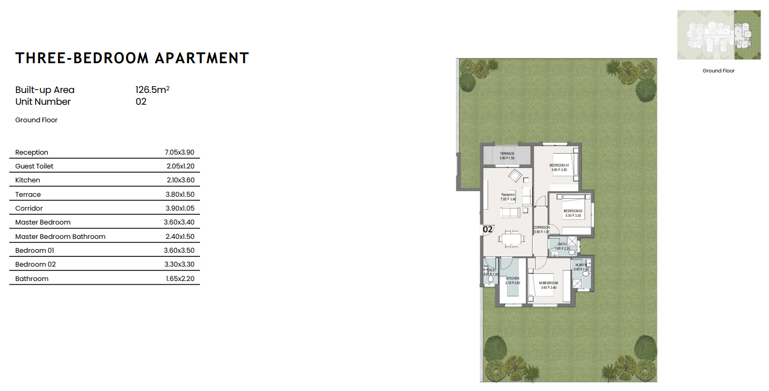 Floor Plan - كمبوند سراي القاهرة الجديدة مدينة مصر للإسكان والتعمير - Sarai Compound New Cairo