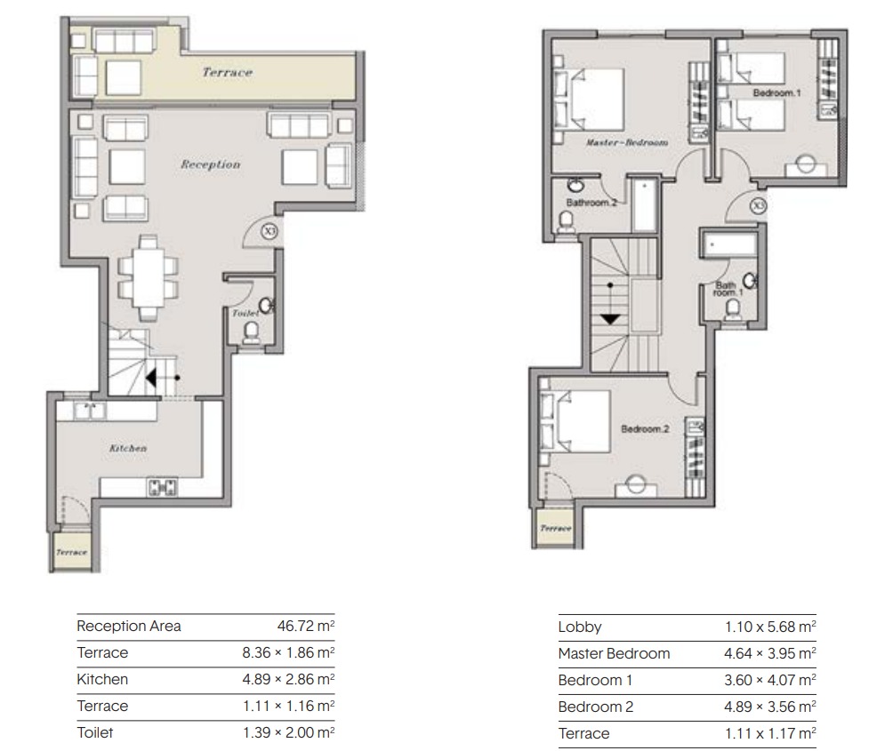 Floor Plan - كمبوند سراي القاهرة الجديدة مدينة مصر للإسكان والتعمير - Sarai Compound New Cairo
