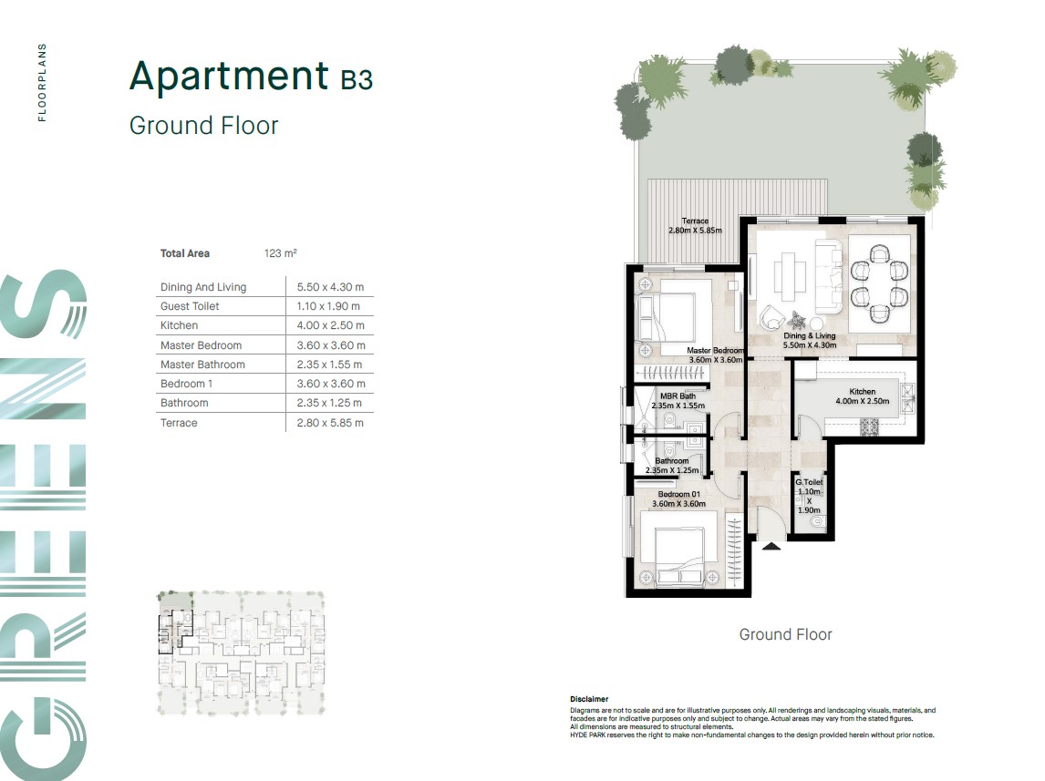 Floor Plan - كمبوند هايد بارك التجمع الخامس - Hyde Park New Cairo Compound