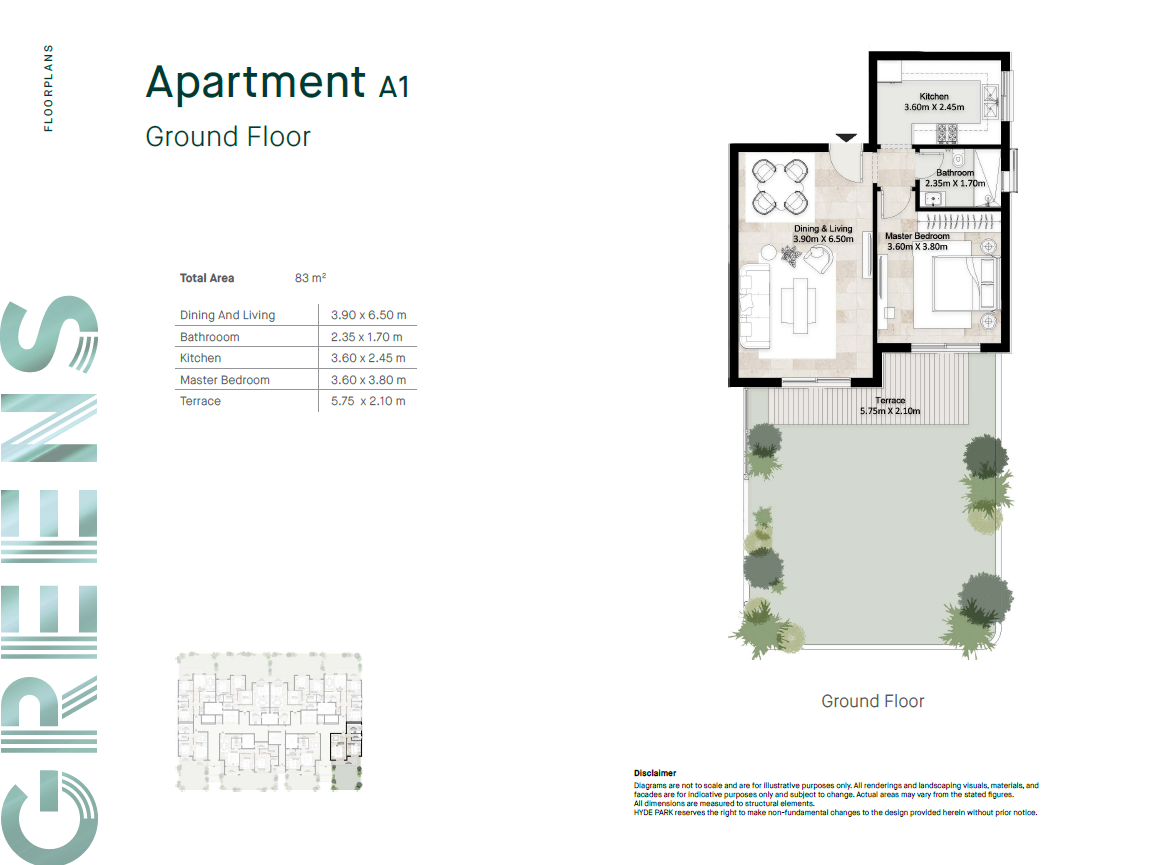 Plan 50 - Hyde Park New Cairo Compound