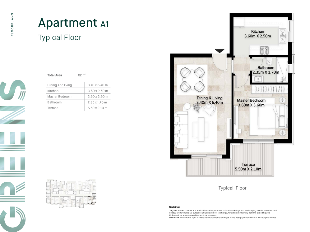 Floor Plan - كمبوند هايد بارك التجمع الخامس - Hyde Park New Cairo Compound