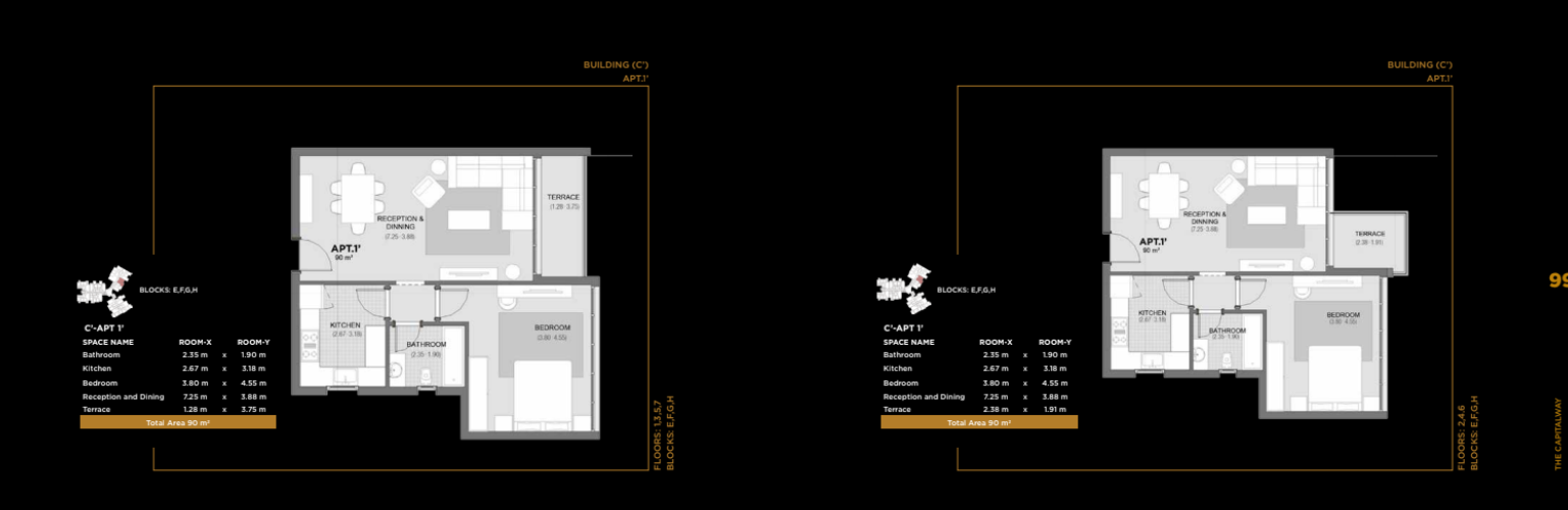 Floor Plan - Capital Way Compound New Capital The Waterway Developments