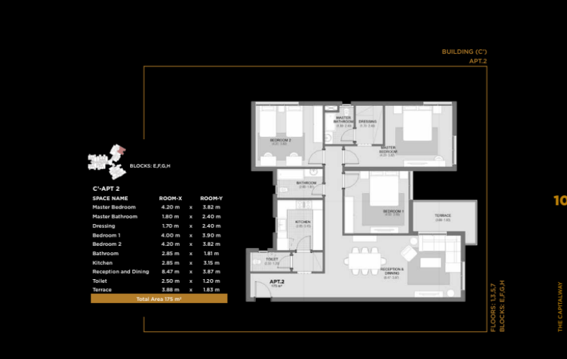 Floor Plan - Capital Way Compound New Capital The Waterway Developments