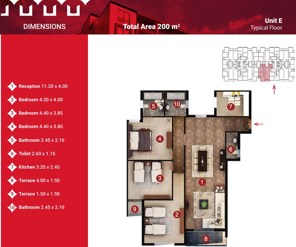 Floor Plan - Capital Heights 1 New Capital Compound SUD Development
