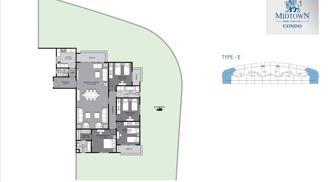 Plan 21 - Midtown Condo New Capital Compound Better Home