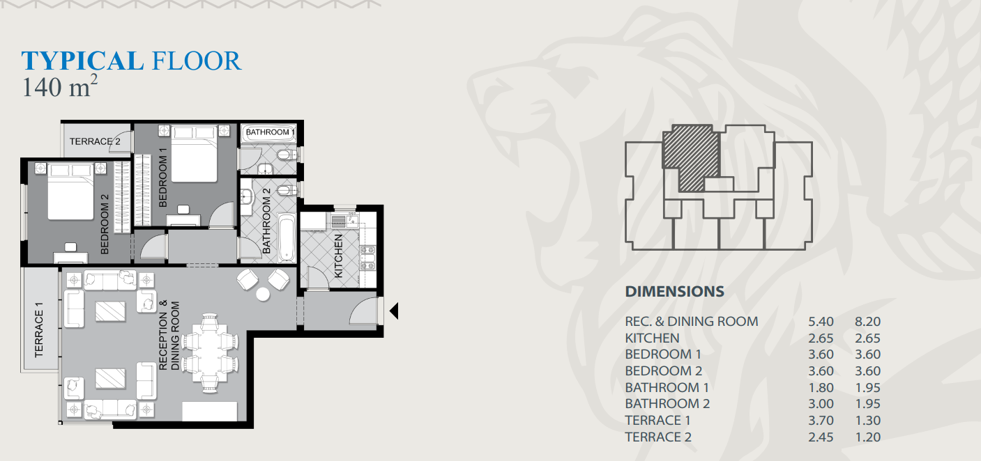 Floor Plan - ميدتاون سكاي العاصمة الادارية الجديدة بيتر هوم للإستثمار العقاري - Midtown Sky New Capital