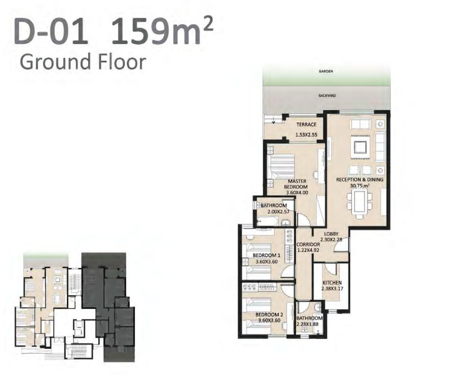 Floor Plan - كمبوند بلو فيرت العاصمة الادارية سيكون العقارية - Bleu Vert New Capital Compound
