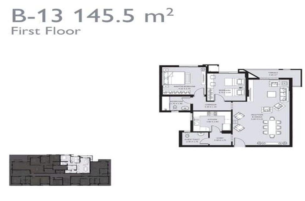 Floor Plan - كمبوند بلو فيرت العاصمة الادارية سيكون العقارية - Bleu Vert New Capital Compound