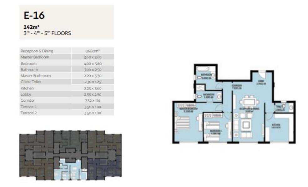 Floor Plan - كمبوند بلو فيرت العاصمة الادارية سيكون العقارية - Bleu Vert New Capital Compound