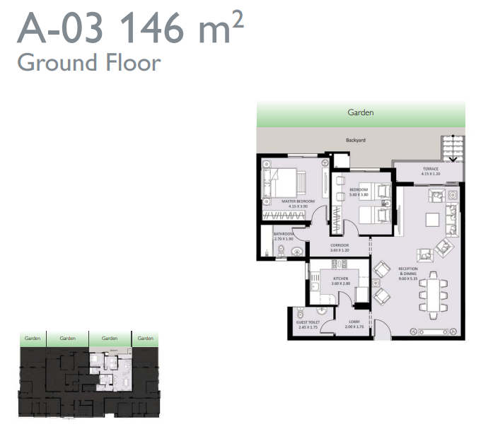 Floor Plan - كمبوند بلو فيرت العاصمة الادارية سيكون العقارية - Bleu Vert New Capital Compound