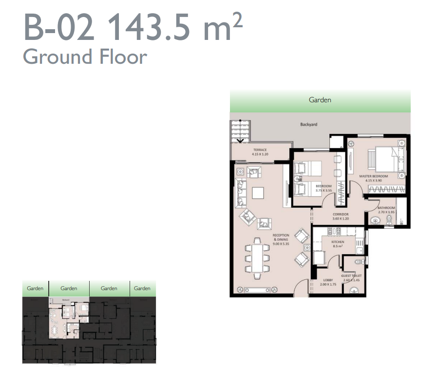 Floor Plan - كمبوند بلو فيرت العاصمة الادارية سيكون العقارية - Bleu Vert New Capital Compound