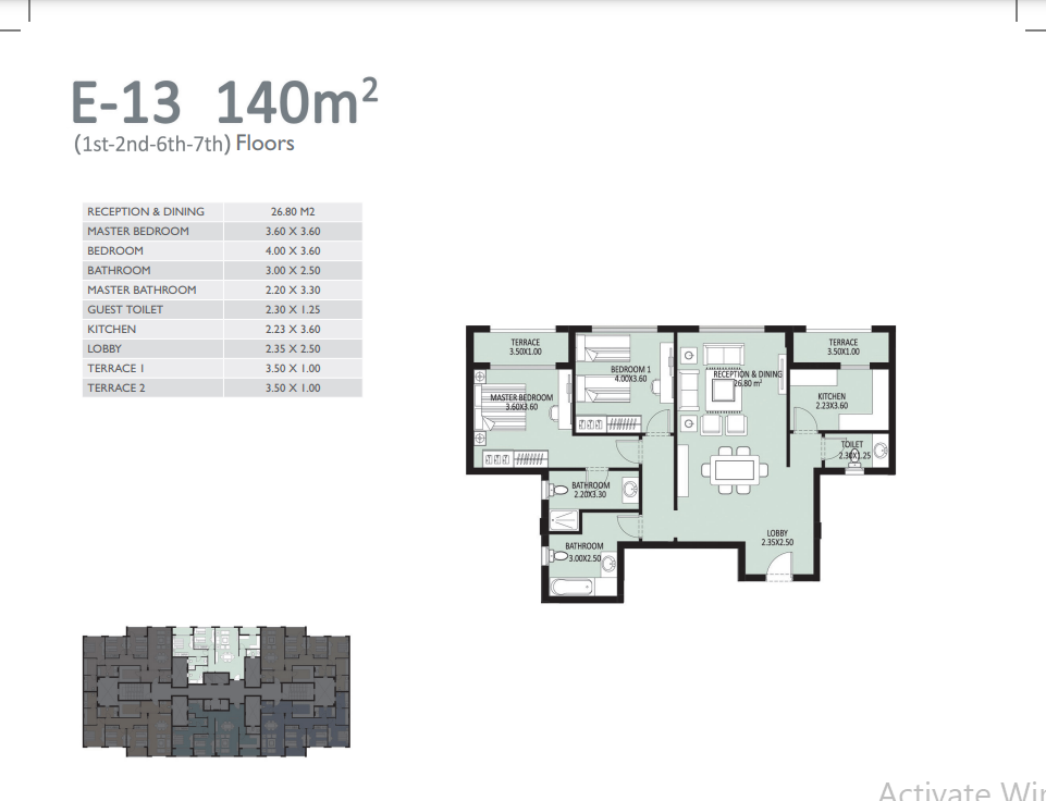 Floor Plan - كمبوند بلو فيرت العاصمة الادارية سيكون العقارية - Bleu Vert New Capital Compound
