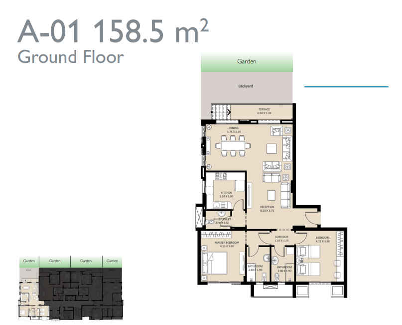 Floor Plan - كمبوند بلو فيرت العاصمة الادارية سيكون العقارية - Bleu Vert New Capital Compound