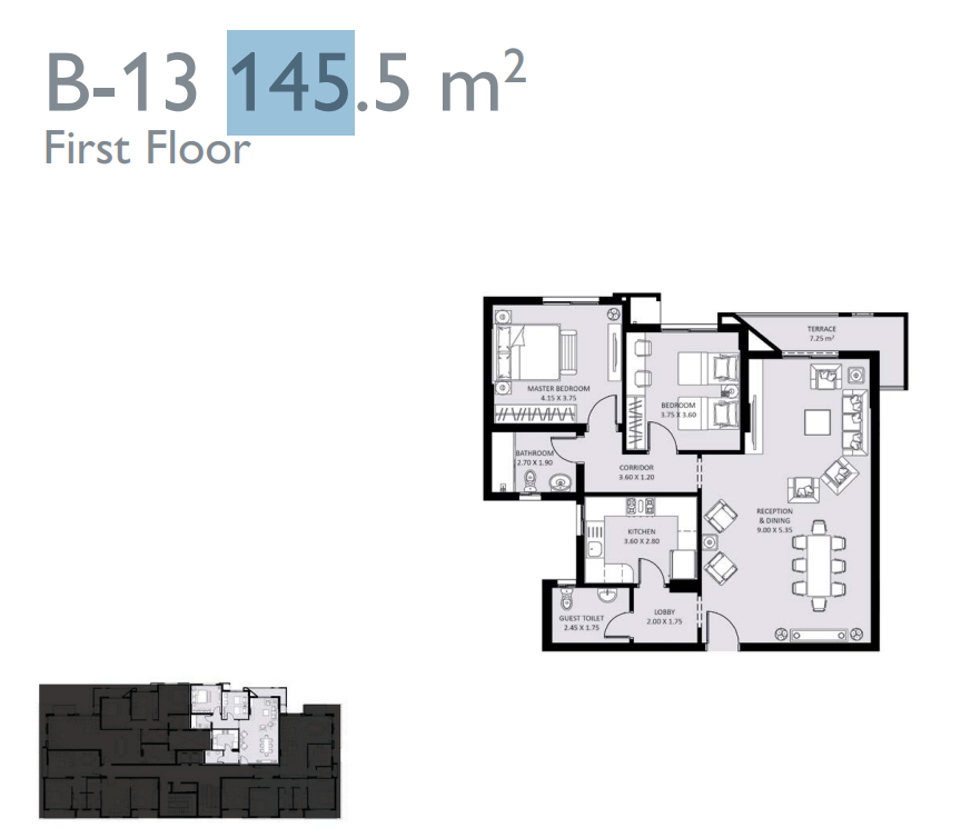 Floor Plan - كمبوند بلو فيرت العاصمة الادارية سيكون العقارية - Bleu Vert New Capital Compound