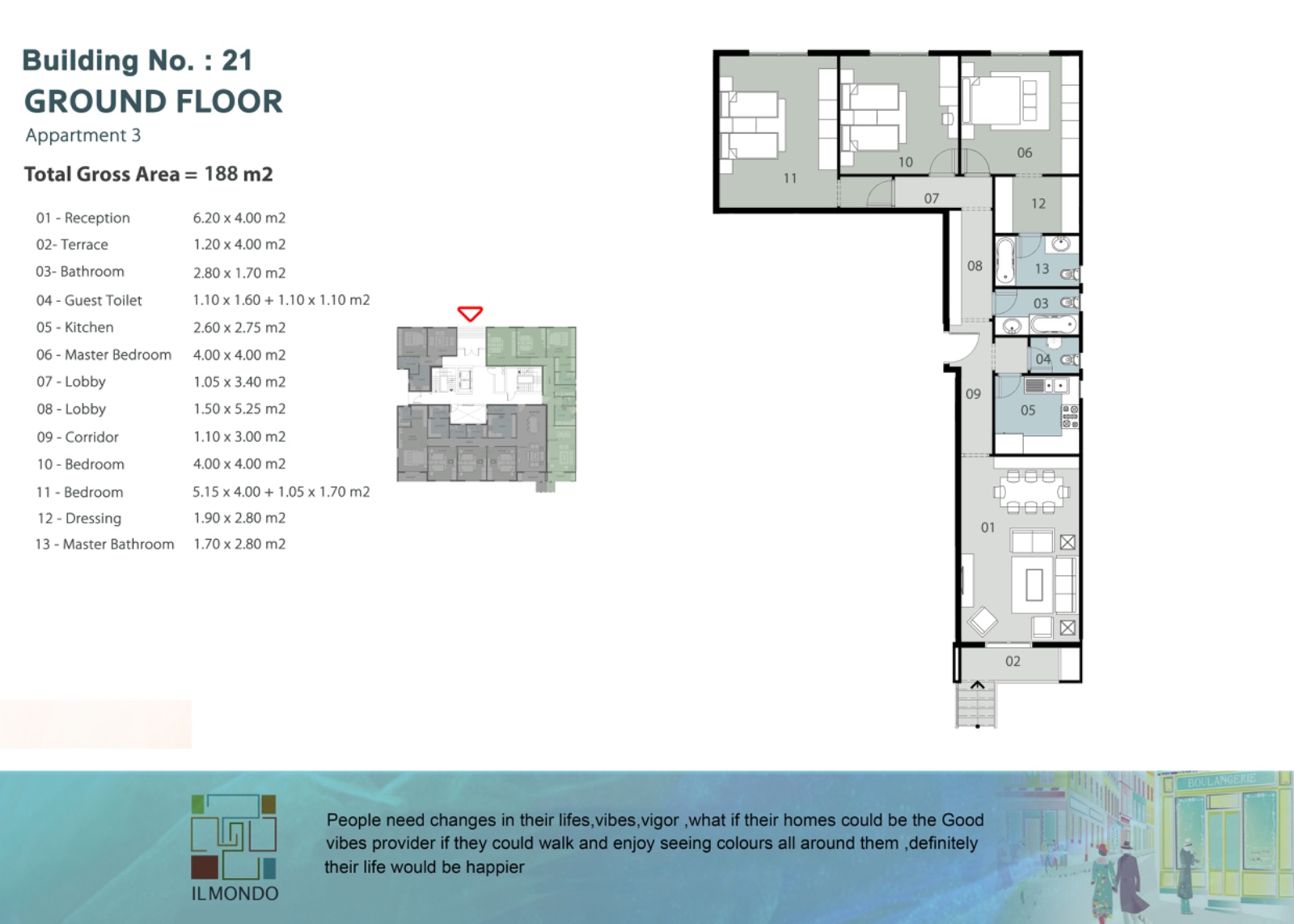 Floor Plan - كمبوند الموندو العاصمة الادارية الجديدة رفكو للإنشاء والتعمير - Il Mondo Compound New Capital