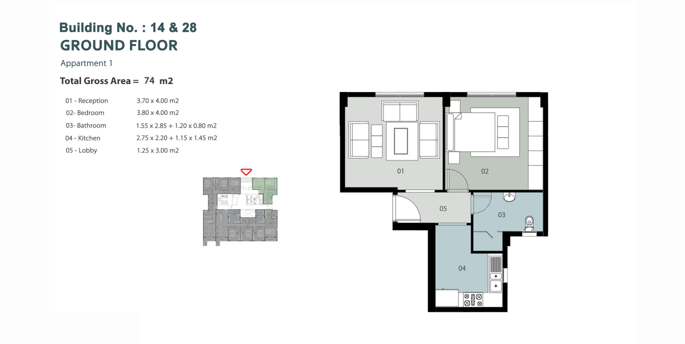Floor Plan - كمبوند الموندو العاصمة الادارية الجديدة رفكو للإنشاء والتعمير - Il Mondo Compound New Capital