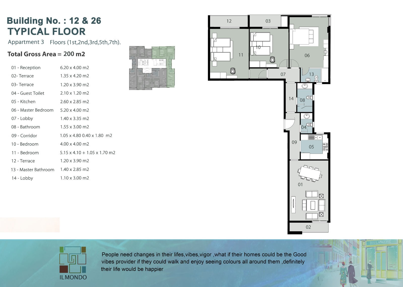 Floor Plan - كمبوند الموندو العاصمة الادارية الجديدة رفكو للإنشاء والتعمير - Il Mondo Compound New Capital