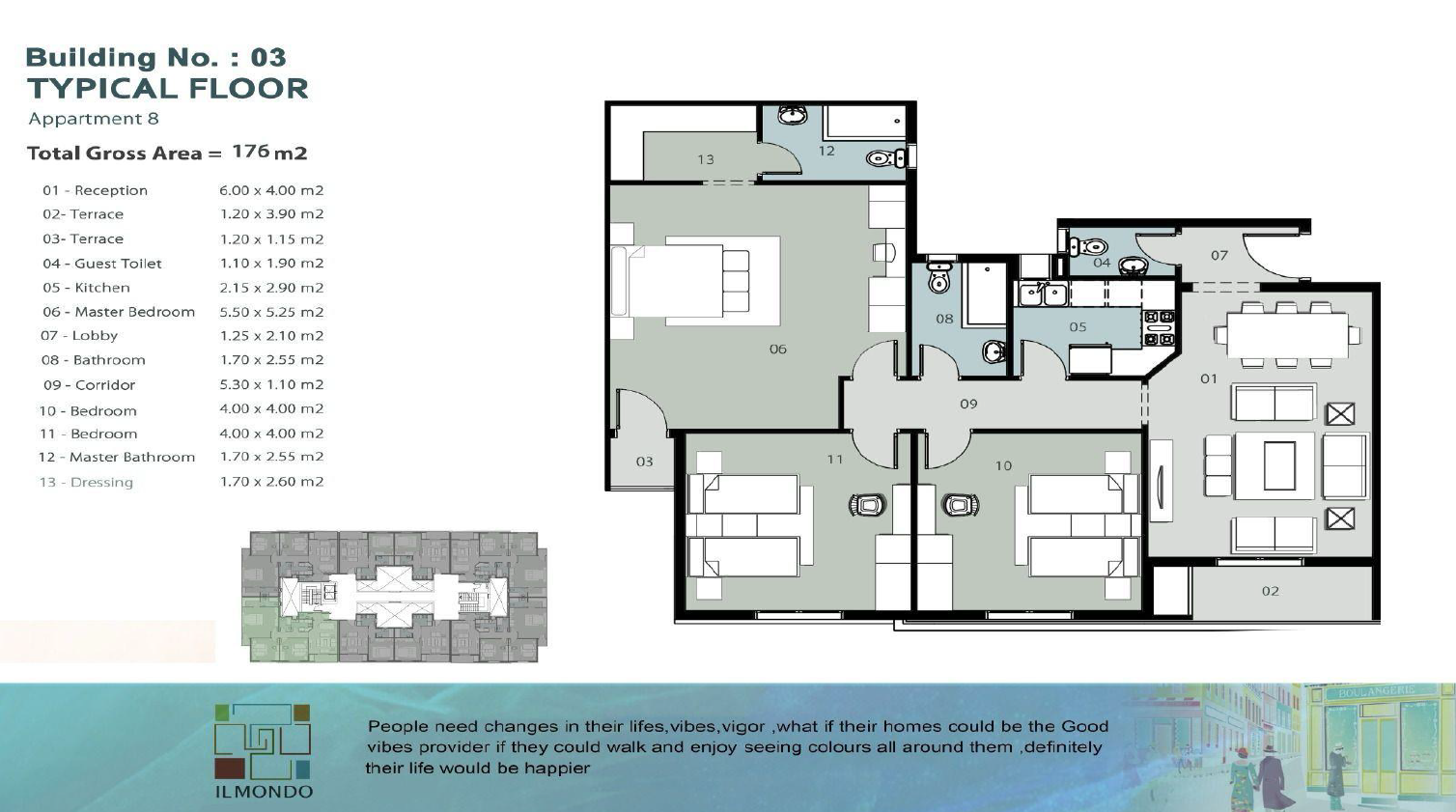 Floor Plan - كمبوند الموندو العاصمة الادارية الجديدة رفكو للإنشاء والتعمير - Il Mondo Compound New Capital
