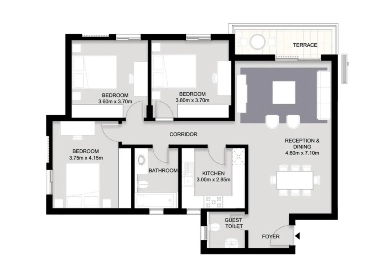 Apartment - كمبوند كارميل سوديك الشيخ زايد - Karmell SODIC New Zayed