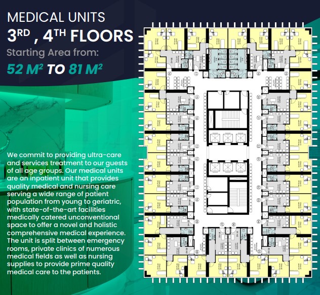 Floor Plan - اويا تاور العاصمة الادارية الجديدة إيدج هولدنج القابضة - Oia Towers New Capital