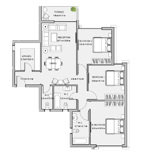 Floor Plan - Atika New Capital Compound New Plan Development