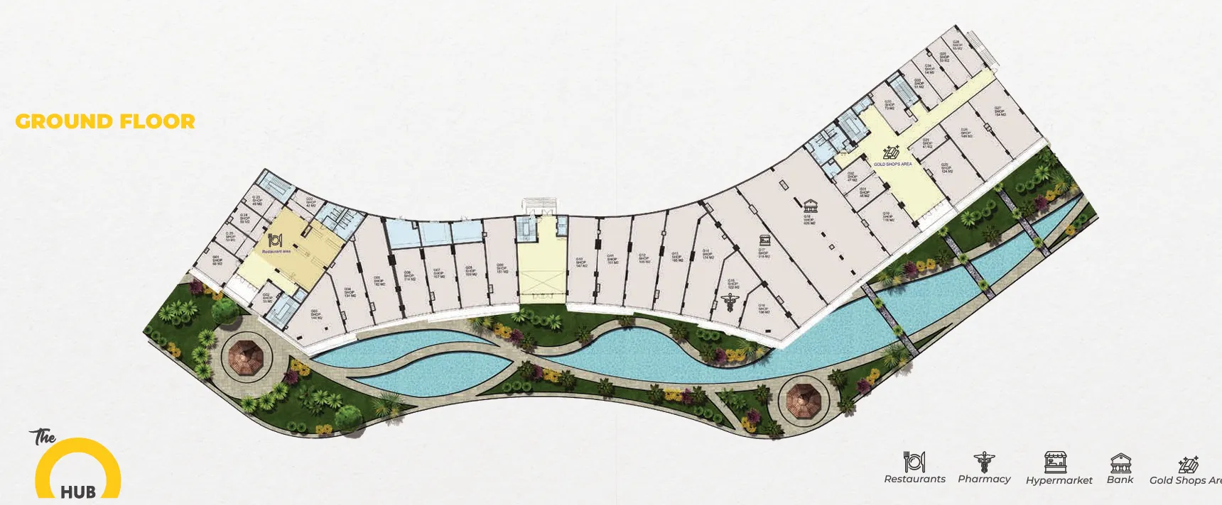 Retail - كمبوند اويا العاصمة الادارية الجديدة ايدج هولدينج - Oia New Capital