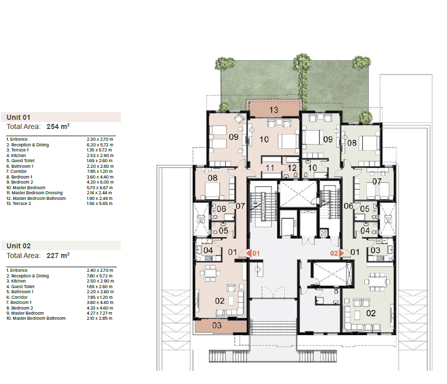 Floor Plan - مشروع مزارين العلمين الجديدة سيتي إيدج للتنمية العقارية - Mazarine New Alamein