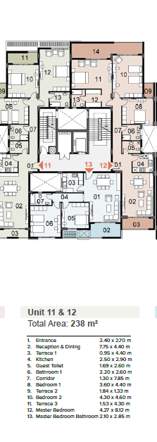 Floor Plan - مشروع مزارين العلمين الجديدة سيتي إيدج للتنمية العقارية - Mazarine New Alamein