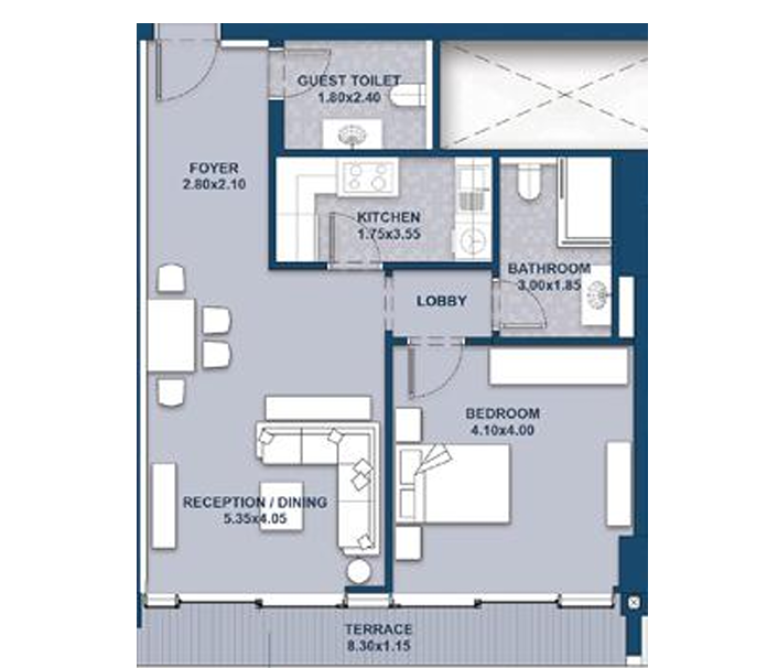 Plan 20 - North Edge Towers New Alamein City Edge Developments