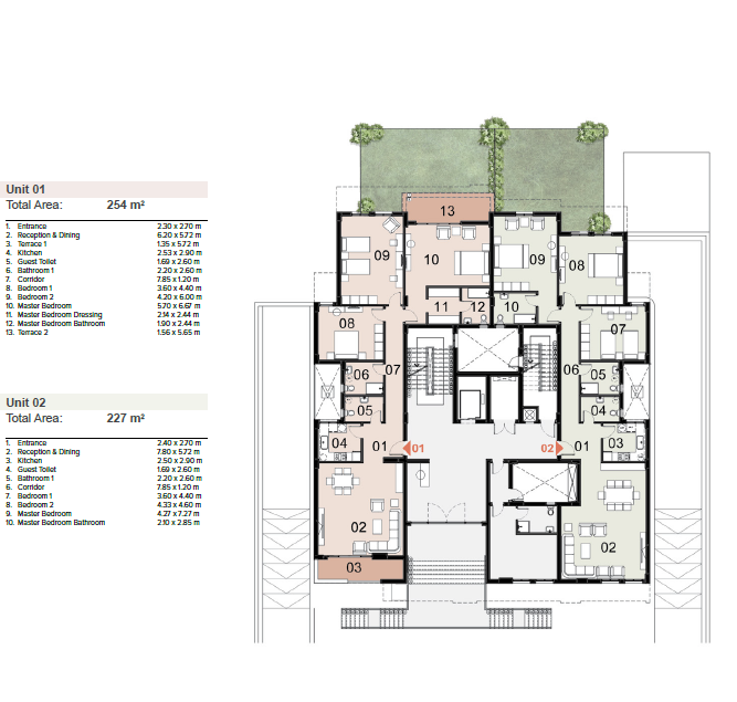 Floor Plan - ابراج نورث ايدج العلمين الجديدة سيتي إيدج للتطوير العقاري - North Edge Towers New Alamein