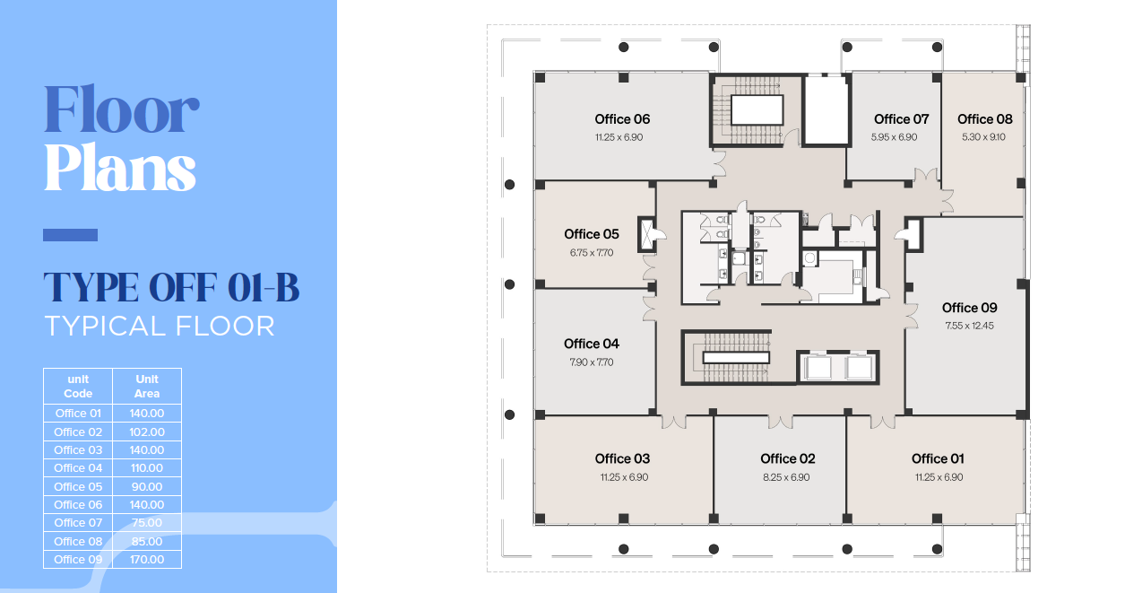 Floor Plan - ابراج نورث ايدج العلمين الجديدة سيتي إيدج للتطوير العقاري - North Edge Towers New Alamein
