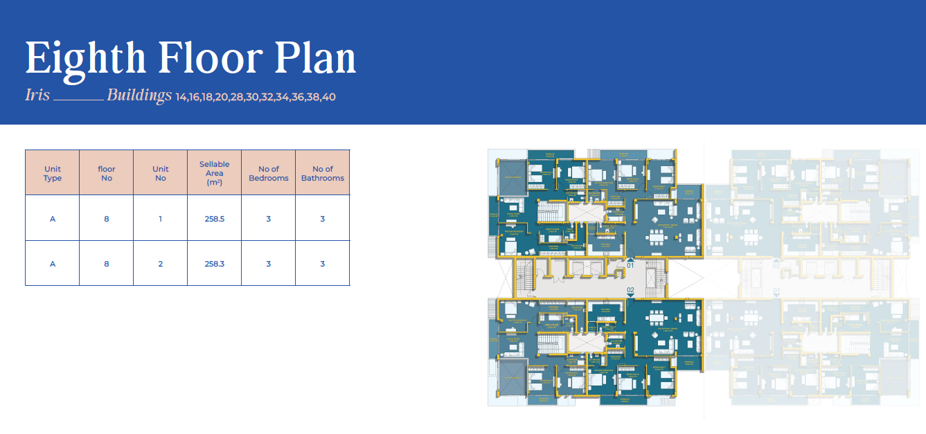 Floor Plan - North Edge Towers New Alamein City Edge Developments