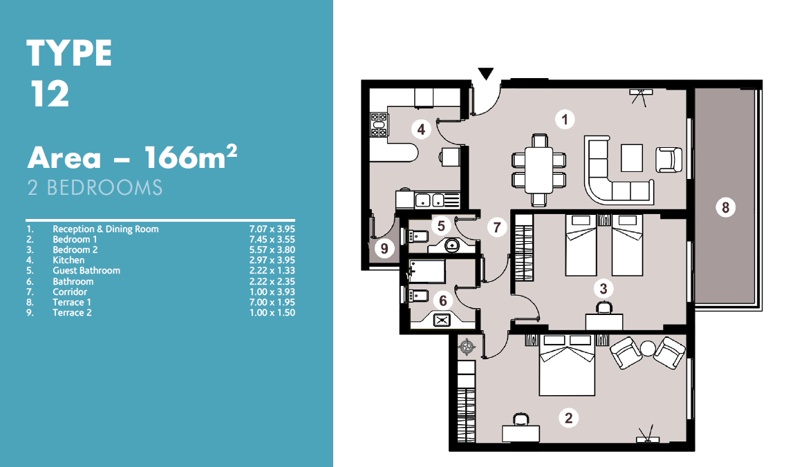 Plan 15 - North Edge Towers New Alamein City Edge Developments