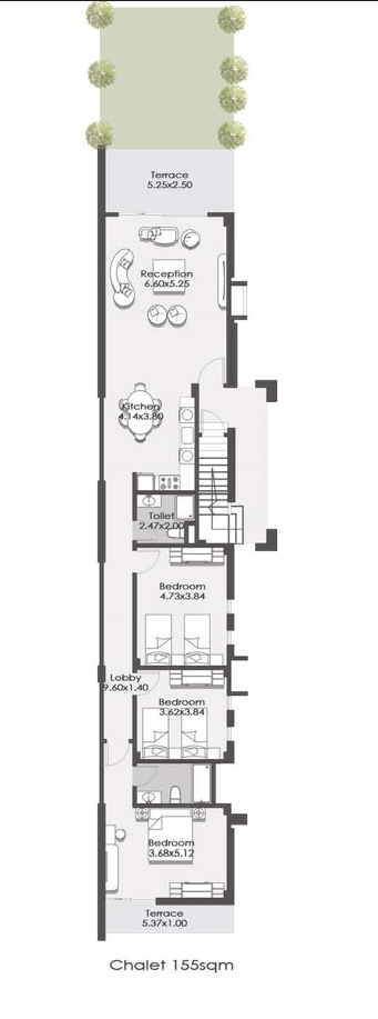 Floor Plan - لافيستا راس الحكمة الساحل الشمالى - La Vista North Coat