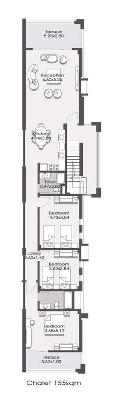 Floor Plan - لافيستا راس الحكمة الساحل الشمالى - La Vista North Coat
