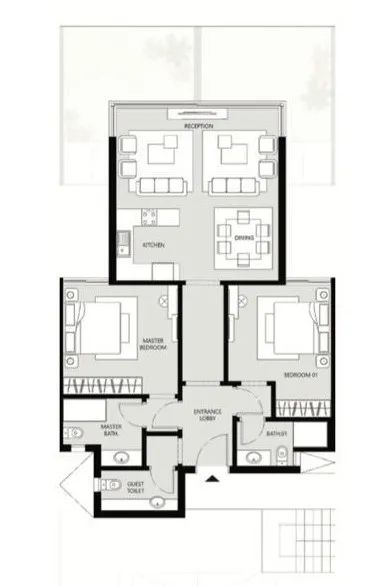 Chalet - ذا واتر واي التجمع الخامس ايكوتي للتطوير العقاري - The Waterway New Cairo Compound