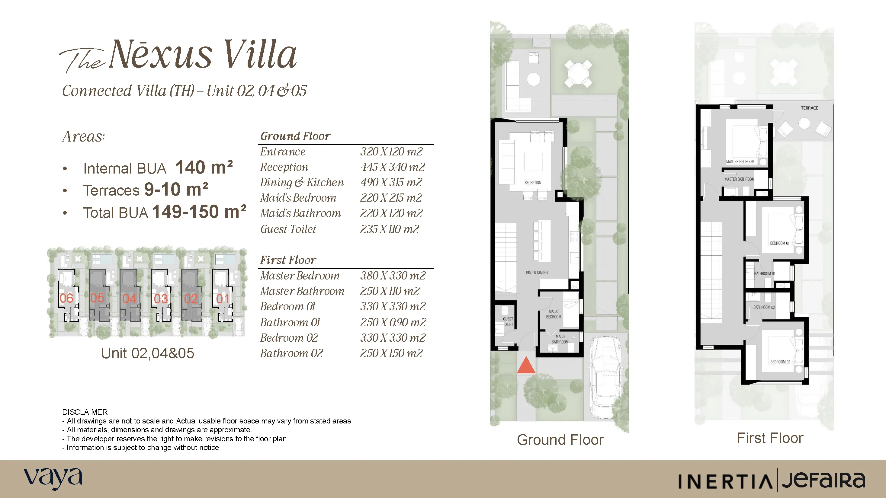 Townhouse - قرية جيفيرا الساحل الشمالى إنرشيا العقارية - Jefaira North Coast