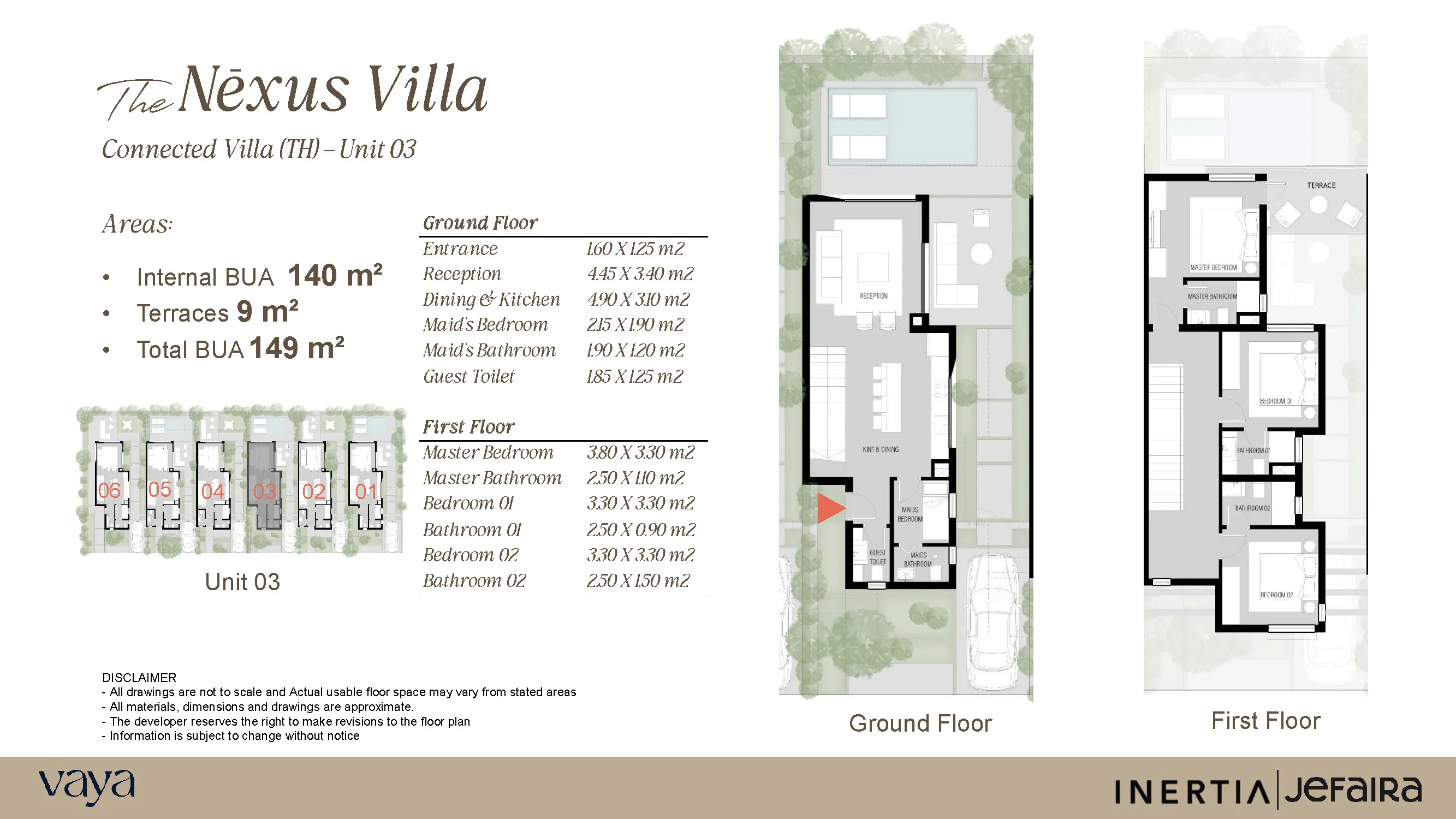 Townhouse - قرية جيفيرا الساحل الشمالى إنرشيا العقارية - Jefaira North Coast